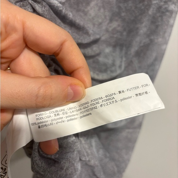 ZARA Metallic Grey Ruched Draped Bodysuit XS - Picture 5 of 11